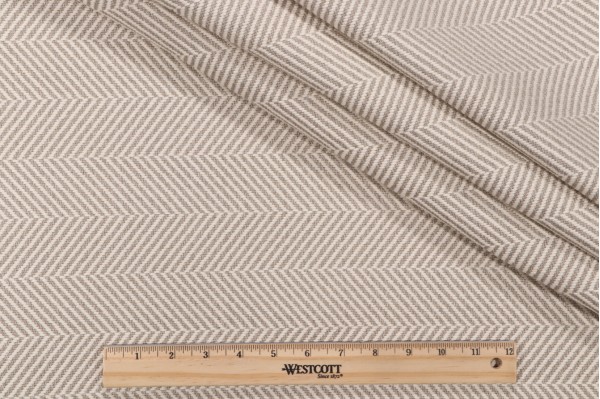 Thibaut Wellesley Herringbone W72963 Woven Upholstery Fabric in Oatmeal