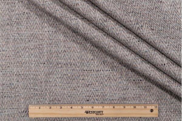 Edna Woven Upholstery Fabric in Slate