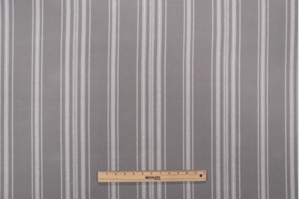 Hooper Stripe Woven Upholstery Fabric in Flint