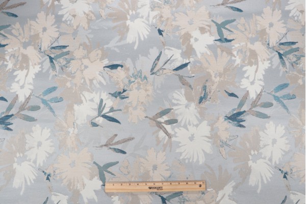 Amie Woven Chenille Upholstery Fabric in Spa