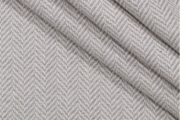 Herringbone Woven Upholstery Fabric in Flint