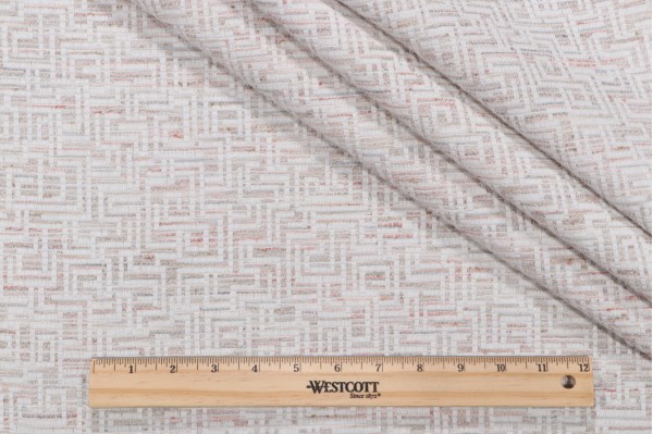 Mendez Woven Upholstery Fabric in Sherbet