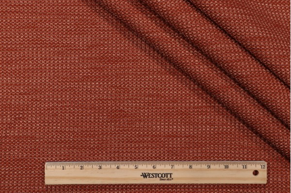 Crypton Milo High Performance Woven Upholstery Fabric in Burnt Orange