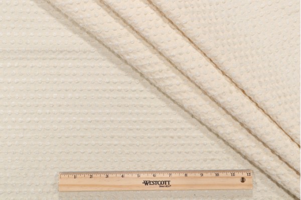 Thibaut Cotton Tails W99230 Woven Chenille Upholstery Fabric in Cream