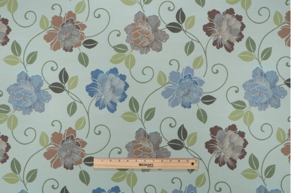 Stinson Bloom Woven Outdoor Fabric in Mermaid