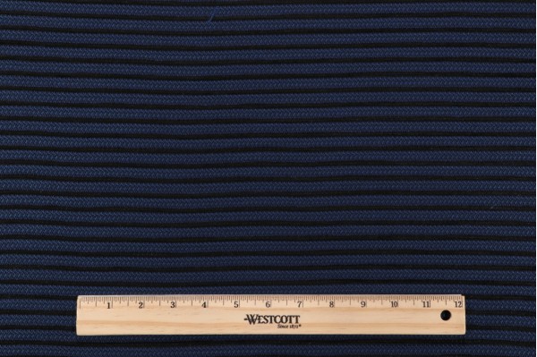 Stripe Woven Outdoor Fabric in Marine