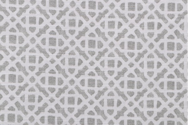 Sample of PK Lifestyles Retrace Printed Cotton Drapery Fabric in Cloud 