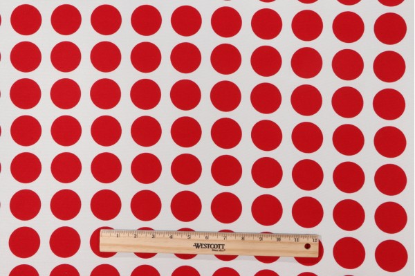 OKC Great Spot Printed Polyester Outdoor Fabric in Red 