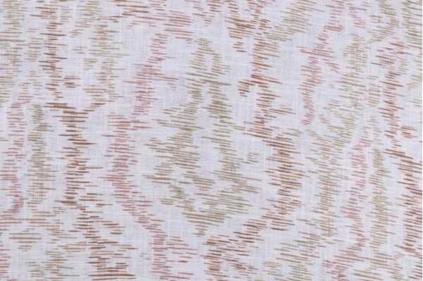 French General Provincial Moire Printed Linen Blend Drapery Fabric in Woodland 