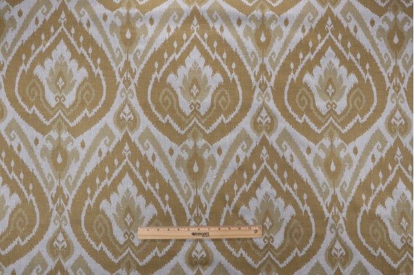 Click for Belle Maison Maya Printed Sheer Drapery Fabric in Camel  Belle Maison Maya Printed Sheer Drapery Fabric in Camel