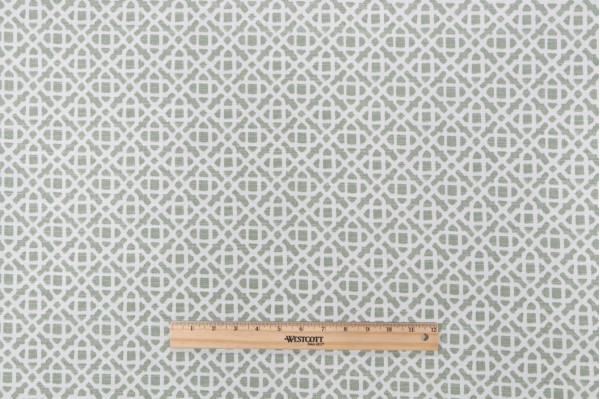 PK Lifestyles Retrace Printed Cotton Drapery Fabric in Juniper 