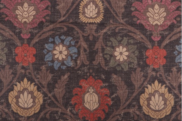 Click for 1 Yards Thibaut Buccini F96055 Printed Drapery Fabric in Dark Brown Thibaut Buccini F96055 Printed Drapery Fabric in Dark Brown
