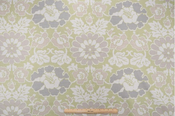 Click for 1 Yards Anna French Shima AF2586 Printed Drapery Fabric in Apple Green for Thibaut Anna French Shima AF2586 Printed Drapery Fabric in Apple Green for Thibaut