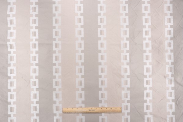Thibaut Key Stripe AW1371 Woven Decorator Fabric in Grey