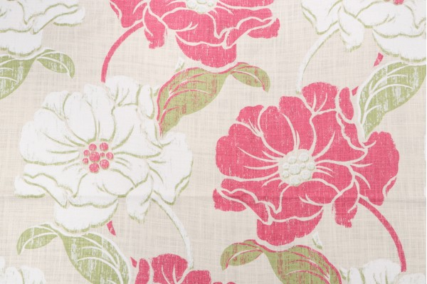 Thibaut Hampton Ponds F99242 Printed Drapery Fabric in Pink