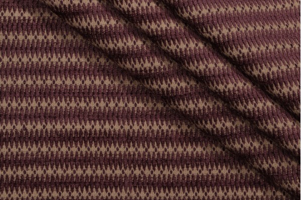 Thibaut Current W99219 Chenille Upholstery Fabric in Eggplant