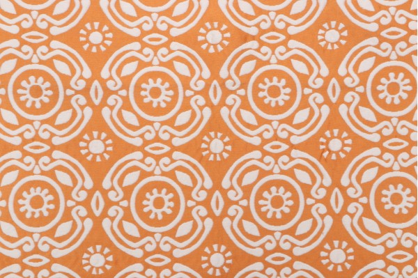Thibaut Soleil W77978 Matelasse Upholstery Fabric in Tangerine