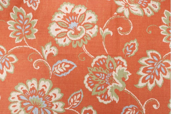 Thibaut Alexa F94916 Printed Drapery Fabric in Orange