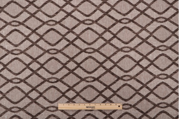Theodore Woven Upholstery Fabric in Milk Chocolate