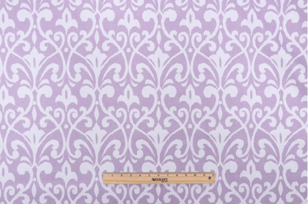Premier Prints Field Printed Cotton Drapery Fabric in Orchid