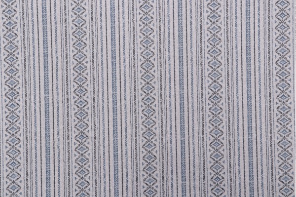 Magnolia Home Bindu Printed Drapery Fabric in Navy