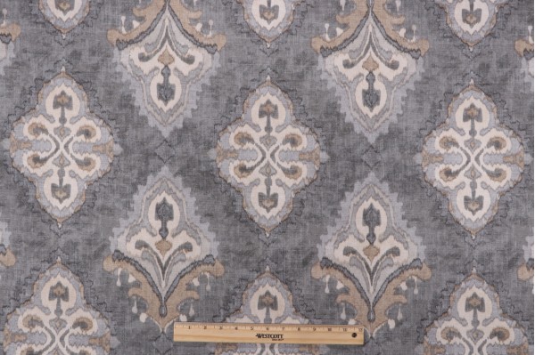 Click for 1 Yards Magnolia Home Queen Printed Cotton Drapery Fabric in Metal Magnolia Home Queen Printed Cotton Drapery Fabric in Metal