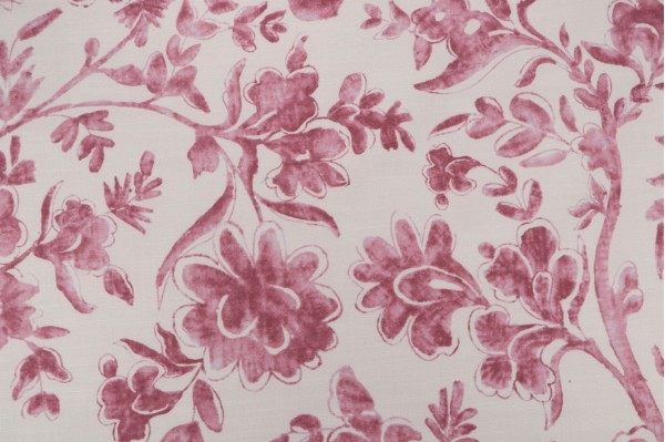 P Kaufmann Meili Printed Polyester Drapery Fabric in Claret