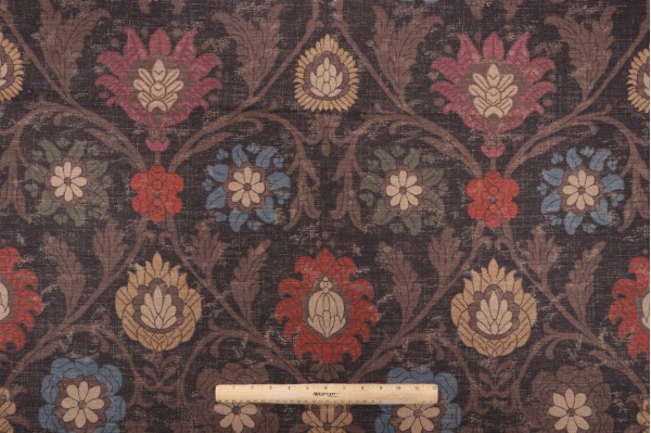 Click for 1 Yards Thibaut Buccini F96055 Printed Drapery Fabric in Dark Brown Thibaut Buccini F96055 Printed Drapery Fabric in Dark Brown