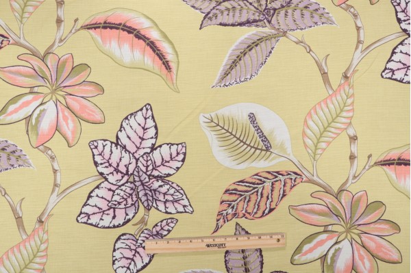 Thibaut Lucala F95752 Printed Drapery Fabric in Citron