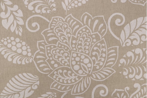 Thibaut Waterbury F99270 Printed Linen Blend Drapery Fabric in Beige