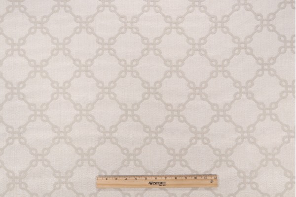 Thibaut Bowen W74343 Matelasse Upholstery Fabric in Almond on Linen