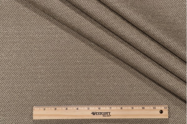 Thibaut Ellis Herringbone W72952 Woven Upholstery Fabric in Bark