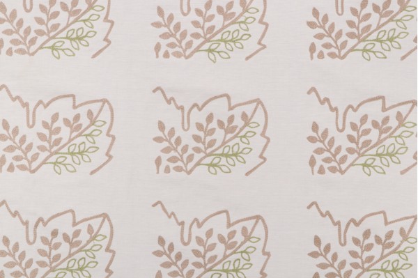 Click for 4 Yards Anna French Sherwood W99201 Embroidered Drapery Fabric in Beige and Green for Thibaut Anna French Sherwood W99201 Embroidered Drapery Fabric in Beige and Green for Thibaut