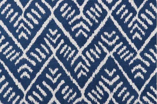 Griffin Woven Chenille Outdoor Fabric in Marine