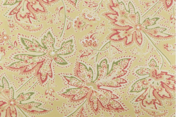 Thibaut Brunswick F9102 Printed Cotton Drapery Fabric in Green
