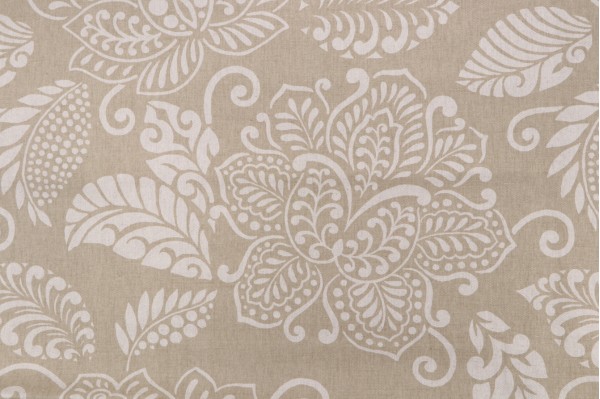 Thibaut Waterbury F99270 Printed Linen Blend Drapery Fabric in Beige