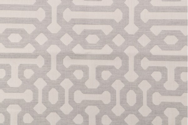 Sunbrella Fretwork Woven Solution Dyed Acrylic Outdoor Fabric in Pewter