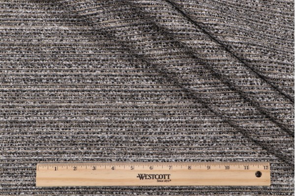 Stripe Woven Outdoor Fabric in Granite
