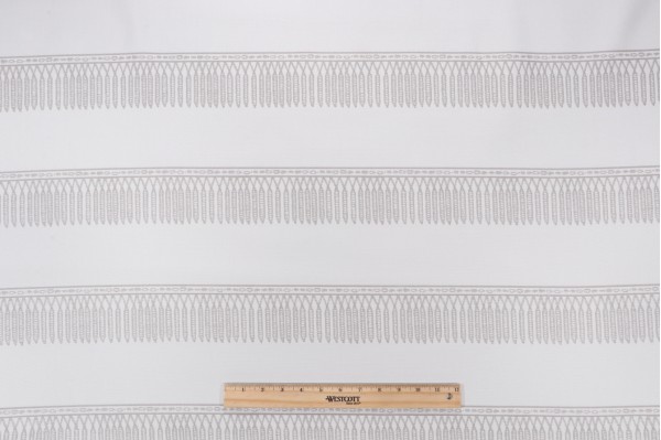 Link Textiles Fringe Woven Solution Dyed Acrylic Outdoor Fabric in Pewter