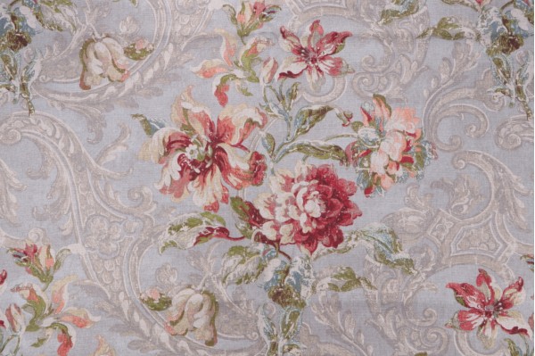 PK Lifestyles Sri Lanka Printed Cotton Drapery Fabric in Blush