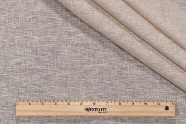 Click for 2.13 Yards Aura Semi-Sheer Drapery Fabric in Alabaster Aura Semi-Sheer Drapery Fabric in Alabaster