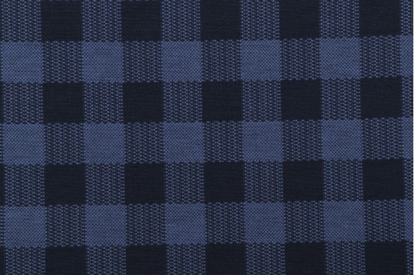 Buffalo Check Woven Upholstery Fabric in Lapis