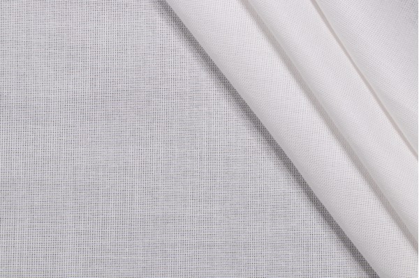 Niamh Sheer Drapery Fabric in White