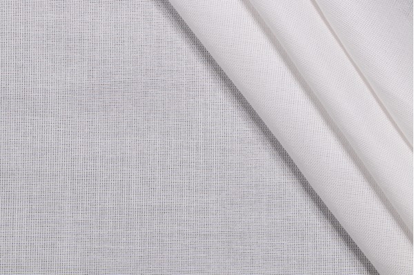 Niamh Sheer Drapery Fabric in White