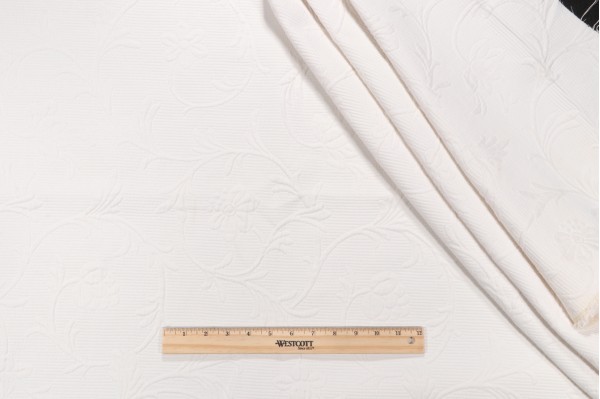Rivoli Matelasse Upholstery Fabric in Cloud
