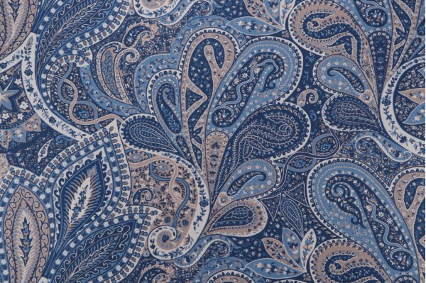 P Kaufmann Milos Printed Cotton Drapery Fabric in Bristol 