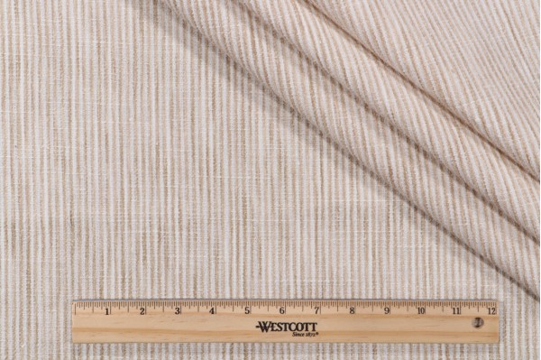 P Kaufmann Bottom Line Woven Chenille Upholstery Fabric in Sand 