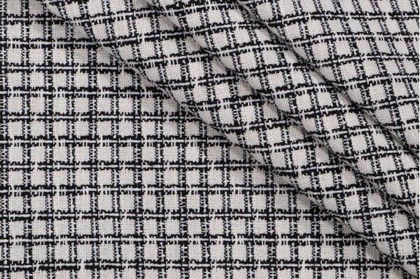Golding Box Step Woven Upholstery Fabric in Ebony 