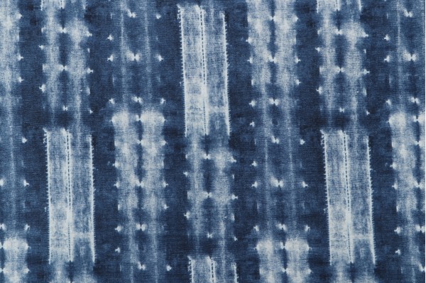 Ellen Degeneres Cap De Pera Printed Cotton Drapery Fabric in Denim 