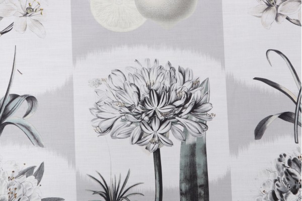 P Kaufmann Le Printemps Printed Cotton Drapery Fabric in Orchid 